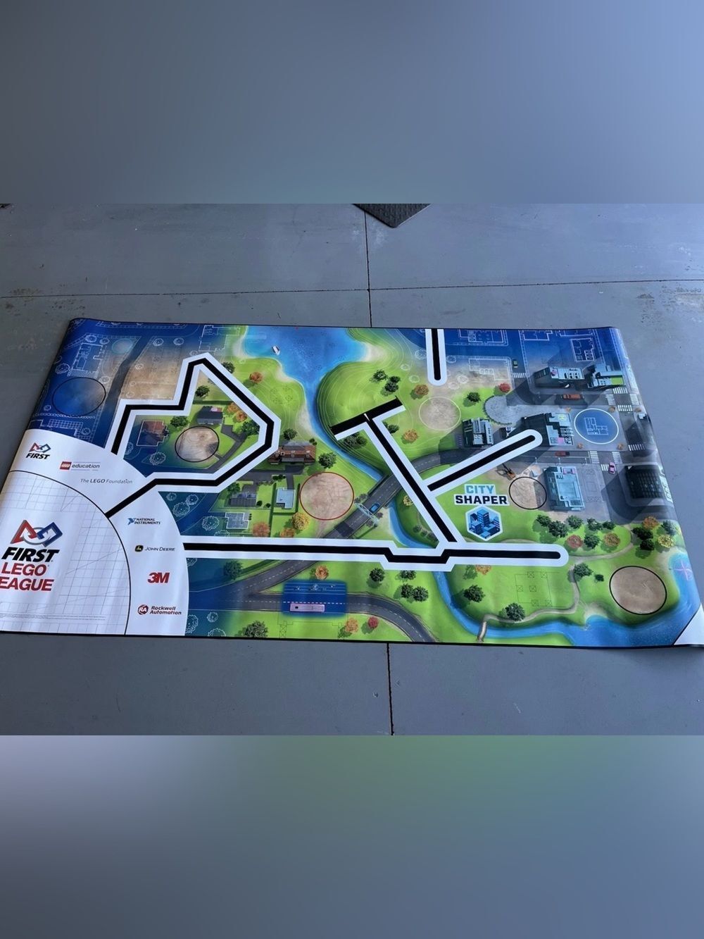 2019 FLL(First LEGO League) city shaper Challenge Mat only Like Rolled 78” X 44”